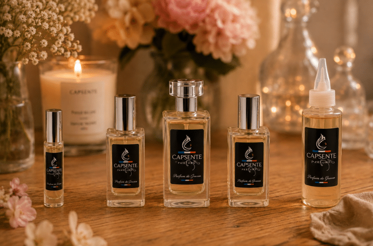 Formats des parfums Capsente